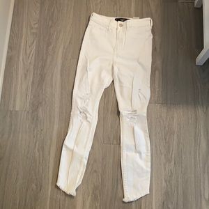 Hollister white high rise  jeans